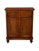 Credenza arte povera 2 ante Legno noce bassano 80X43X97 VISTA FRONTALE
