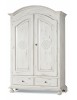 ARMADIO 2 PORTE SHABBY LEGNO BIANCO CONSUMATO 125X61X200