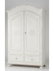 ARMADIO 2 PORTE SHABBY LEGNO BIANCO CONSUMATO 125X61X200