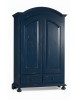 ARMADIO 2 PORTE SHABBY LEGNO BLU CONSUMATO 125X61X200