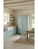 ARMADIO 2 PORTE SHABBY LEGNO AZZURRO CONSUMATO 125X61X200