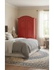 ARMADIO 2 PORTE SHABBY LEGNO ROSSO CONSUMATO 125X61X200
