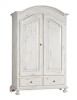 Armadio 2 porte shabby legno bianco consumato 125X61X200