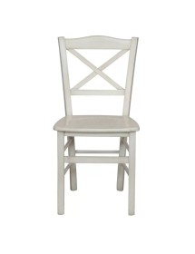 Set tavolo rettangolare shabby bianco anticato 100x70 120x80 140x80 160x85 allungabile con 4/6 sedie seduta legno