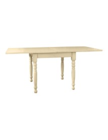 Set tavolo quadrato avorio anticato 80x80 90x90 100x100 allungabile con 4 sedie seduta paglia