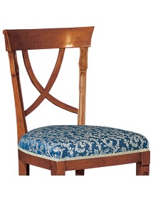 Set tavolo classico legno intarsiato bassano 160x100x80 con 6 sedie imbottite