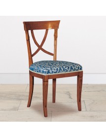 Set tavolo classico legno intarsiato bassano 160x100x80 con 6 sedie imbottite