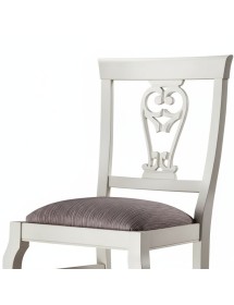 Set tavolo ovale allungabile Legno Intarsio bicolore 160x110x77 con 6 sedie imbottite