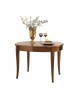 MOBILI 2G - Tavolo ovale allungabile Classico Legno bassano 115x95x78 vista laterale