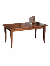 Set tavolo classico legno intarsiato bassano 180x90x78 con 6 sedie seduta legno