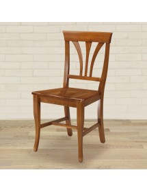 Set 2 sedie arte povera tinta noce seduta legno 46x45x92