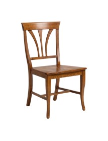 Set 2 sedie arte povera tinta noce seduta legno 46x45x92