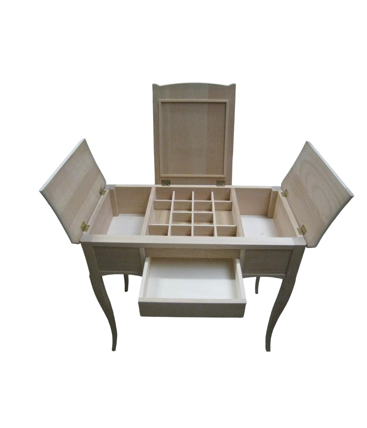 MOBILI 2G - CONSOLLE TOILETTE DA TRUCCO LEGNO  89X49x78