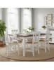 Set 2 sedie shabby chi bianco seduta paglia 46x45x92