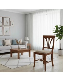 Set tavolo classico allungabile Legno noce spinapesce 140x90x78 con 6 sedie imbottite