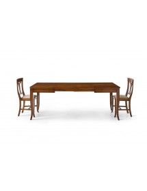 Tavolo classico allungabile Legno noce spinapesce 120x90x78