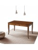 Tavolo classico allungabile Legno noce spinapesce 160x90x78