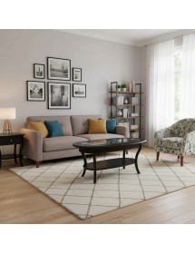 TAVOLINO OVALE PIANO VETRO SHABBY LEGNO NERO 110X60X48