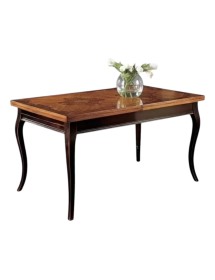 MOBILI 2G - TAVOLO RETTANGOLARE CLASSICO LEGNO SHABBY 160X90x78