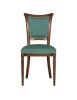 MOBILI 2G - Sedia classica sagomata imbottita legno tinta bassano 49x55x96 vista laterale