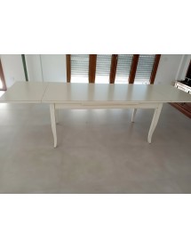 Set tavolo rettangolare shabby 100x70 120x80 140x80 160x85 allungabile con 4/6 sedie seduta imbottita