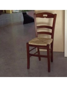 Set tavolo 160X85 180x85 180x100 arte povera allungabile con 6 sedie seduta paglia