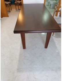 Set tavolo 160X85 180x85 180x100 arte povera allungabile con 6 sedie seduta paglia