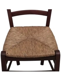 Set tavolo rettangolare shabby bicolore 100x70 120x80 140x80 160x85 allungabile con 4/6 sedie seduta paglia