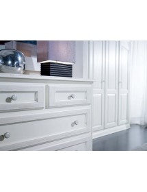 Camera da letto completa legno abete shabby chic bianco