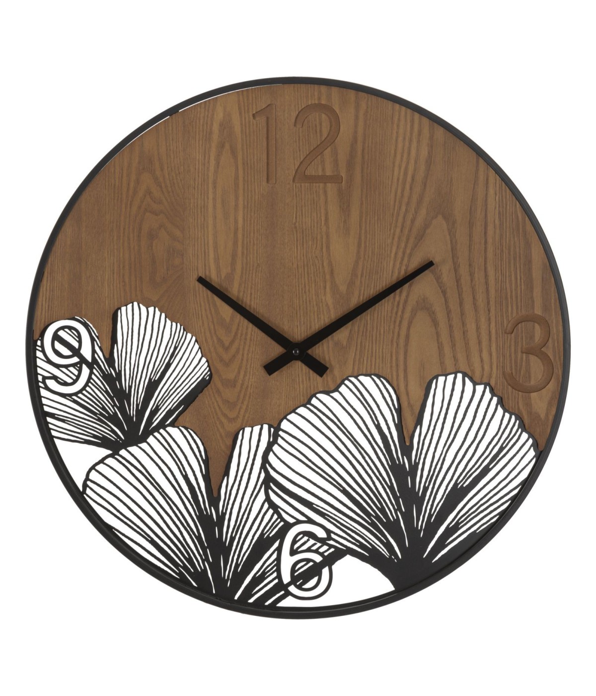 Orologio da muro super wood/leaf cm ø 60x2
