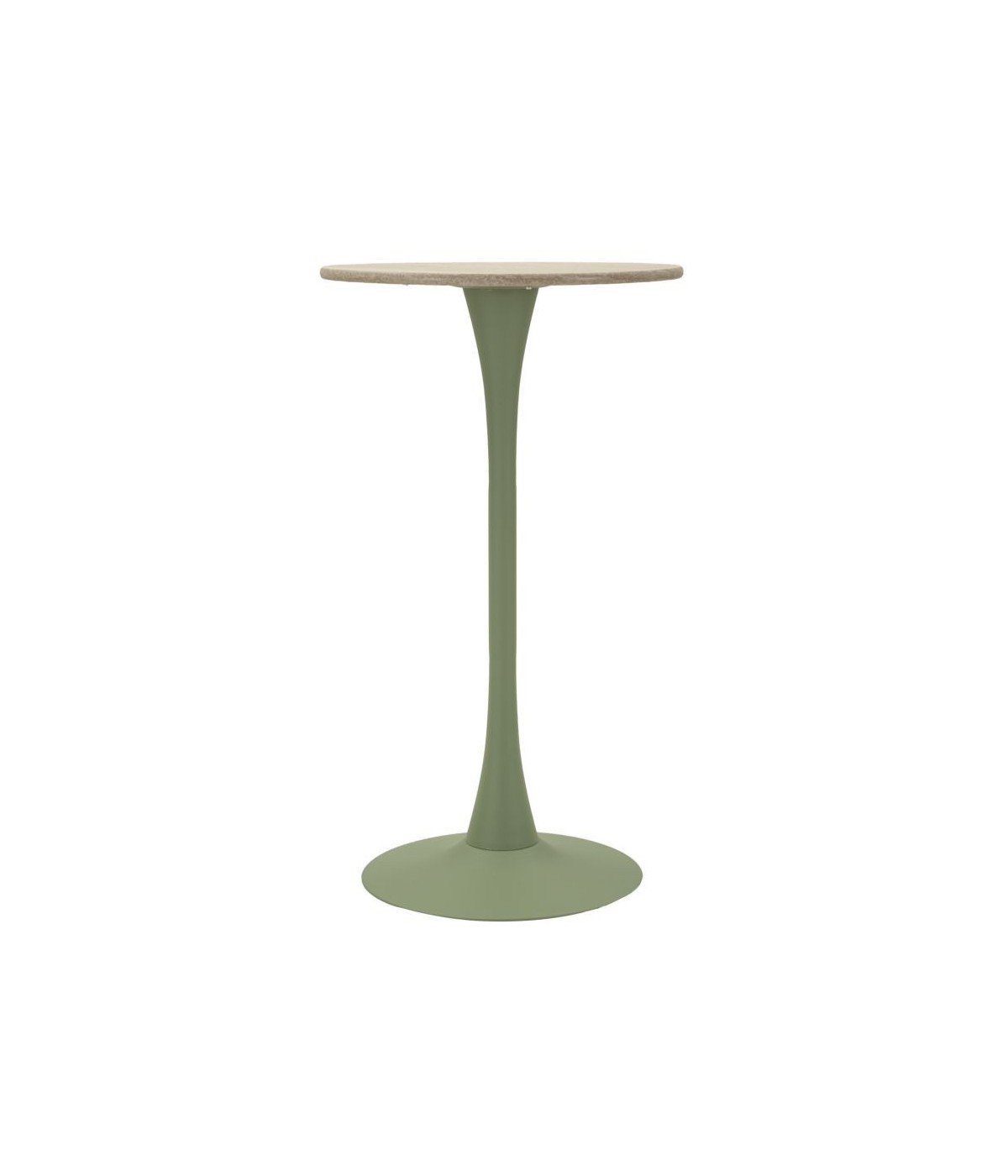Tavolo bar alaska verde cm ø 60x106