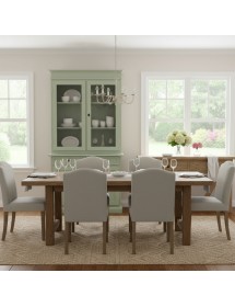 Cristalliera 2 porte 2 cassetti arte povera legno verde salvia 105x42x206