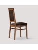 Sedia classica sagomata imbottita legno tinta bassano 46x48x97
