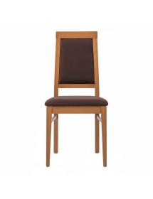 Sedia classica sagomata imbottita legno tinta bassano 46x48x97