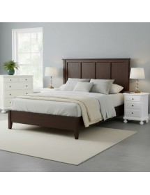 Gruppo 1 Cassettiera 2 Comodini legno arte povera bianco