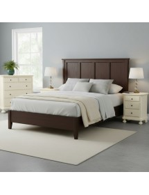 Gruppo 1 Cassettiera 2 Comodini legno arte povera avorio