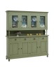 Cristalliera 4 porte legno shabby verde salvia consumato 196X43X208