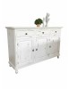 Madia credenza 3 porte legno shabby bianco consumato 158X47X98