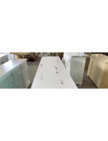 Madia credenza 3 porte legno shabby bianco consumato 158X47X98