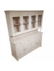 CRISTALLIERA ARTE POVERA 4 PORTE LEGNO SHABBY BIANCO ANTICATO 196X43X208H (736)