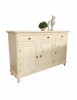 Madia credenza 3 porte legno shabby avorio consumato 158X47X98