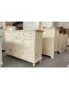 Madia credenza 3 porte legno shabby avorio consumato 158X47X98