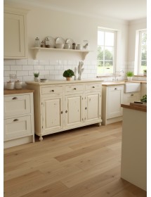 Madia credenza 3 porte legno shabby avorio consumato 158X47X98