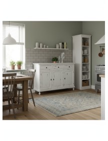 Madia credenza 3 porte legno shabby bianco consumato 158X47X98