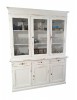 Cristalliera 3 porte legno shabby bianco consumato 156X42X205