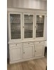 Cristalliera 3 porte legno shabby bianco consumato 156X42X205