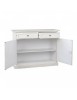 Madia credenza 2 porte legno shabby bianco consumato 105x42x85