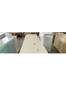 Madia credenza 2 porte legno shabby avorio consumato 105x42x85