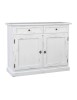Madia credenza 2 porte legno shabby bianco consumato 105x42x85