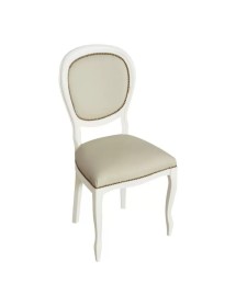 Set tavolo bianco gamba tornita 100x70 120x80 140x80 160x85 allungabile con 4/6 sedie ecopelle